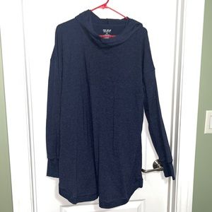 Cowl neck hoodie